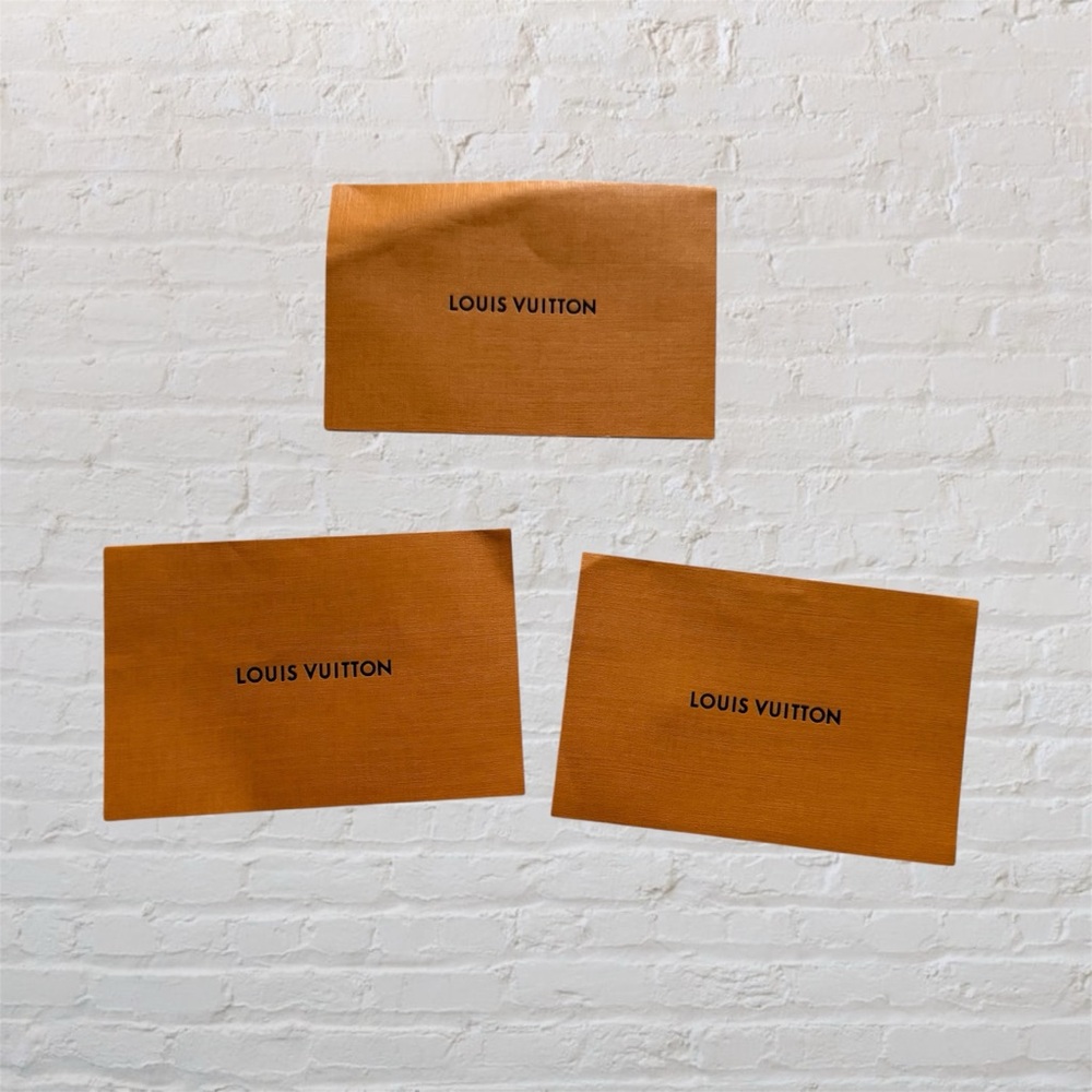 Bundle of 3 Louis Vuitton envelopes or gift card holder